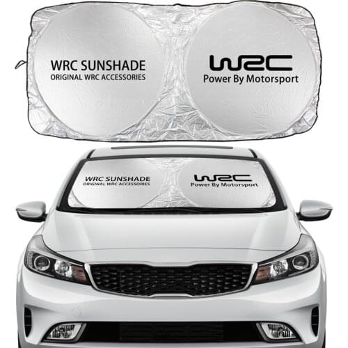 WRC Car Windshield Sunshades Cover For Volvo Tesla Suzuki Skoda VW Smart Seat Subaru Ssangyong Vauxhall Sunshade Car Accessories