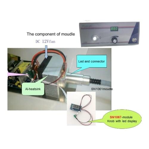 Led endoscope lighting source module input full Voltage AC110-220v.High CRI90 LED controller konb and led display-SN1067H