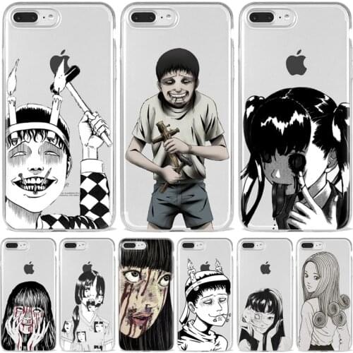 Japanese horror comic Tomie Junji Ito Silicone Soft TPU Phone Case For iPhone 12 Pro 8 7 6 6S Plus SE XR X XS MAX Coque Shell