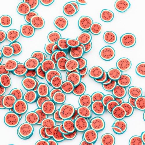 200g/50g PolymerlkPack of 500g Cute Design Polymer Clay Slices 3D Fruit Nail Art Stickers Slices For Charms DIY Crafts