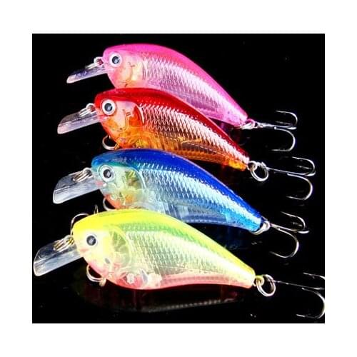 2017 Lures fishing Crankbaits Lure 9.4g/68mm Transparent Colored Hard Baits Artifical Lures 3PCS