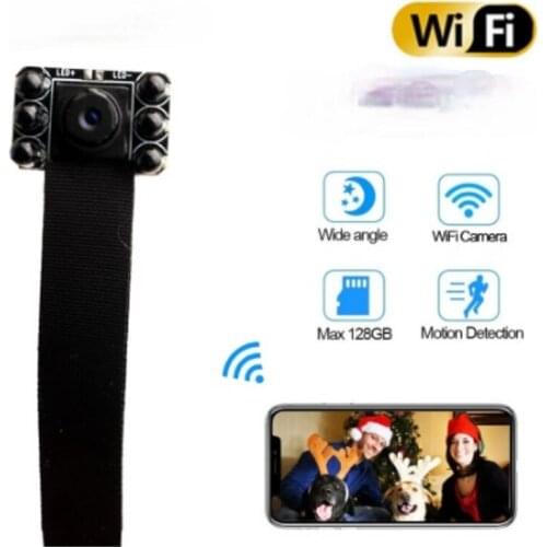 2021 Ultra Mini Full HD Webcam, Flexible P2P IP Camera, WIFI, Audio Video Recorder, Motion Detection, 4K