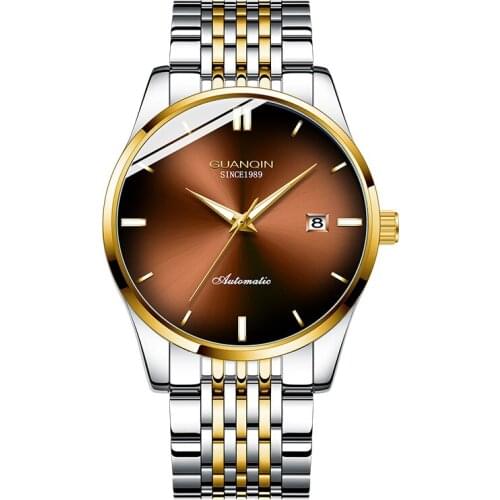 GUANQIN GJ16141 Fashion Luxury Mens Watches 8215 Watch Men Waterproof Complete Calendar Sport Relogio Masculino