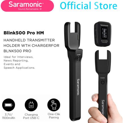 Saramonic Blink500 Pro HM Handheld Microphone Holder for Blink500 Pro TX Transmitter ENG/EFP Interview Report/Speech Application