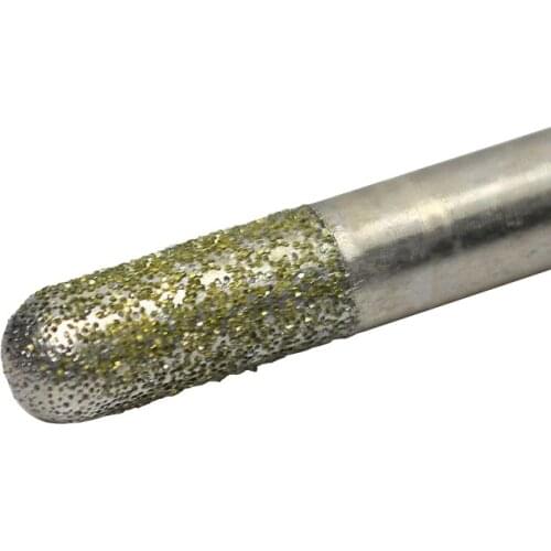 1pc 10*10mm cnc router Electroplated diamond stone carving tool stone engraving machine cutter stone cutting bits