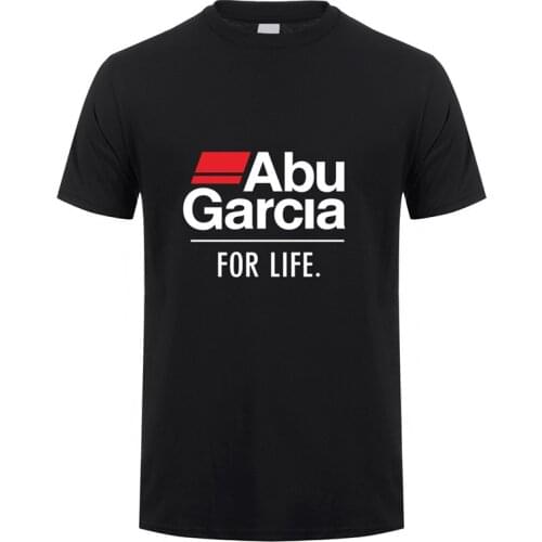 Abu Garcia T Shirts Tops Men Short Sleeve Cotton O-neck Game Abu Garcia Fishing T-shirt Man Tshirts DS-051