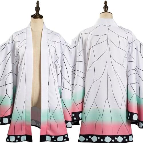 Demon Slayer:Kimetsu no Yaiba-Kochou Shinobu Cosplay Costume Kimono Coat