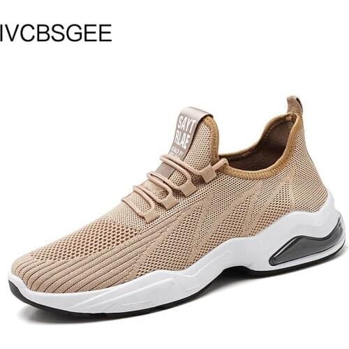 New Men Sneakers Shoes Light Breathable Casual Shoes Mesh Fashion Black Large Size Sports Walking Shoes