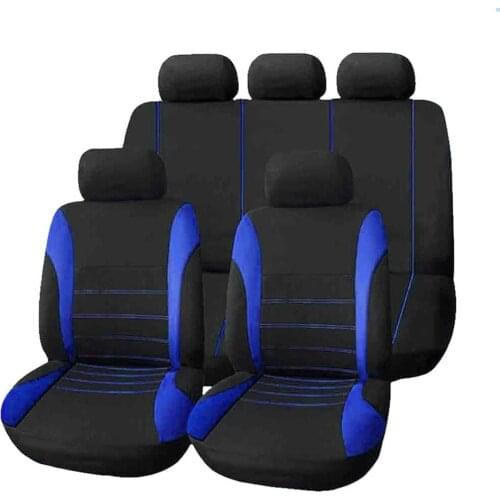 2019 New 9pcs/Set Car Seat Cover Comfortable Dustproof Seat Protectors Pad Cover Universal Full Seat Covers for Vehicle Cars