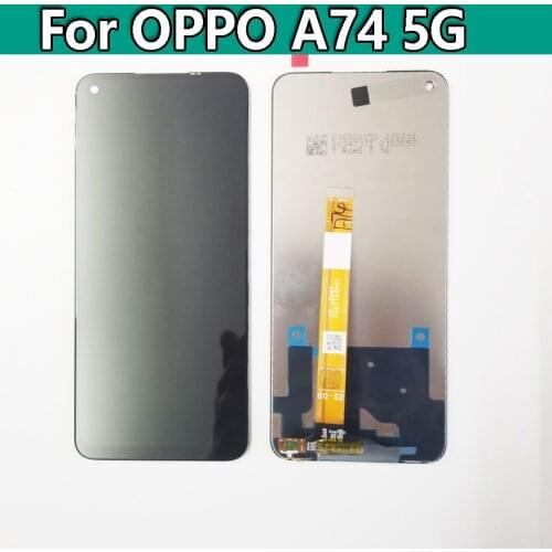 Original 6.5" For OPPO A74 5G LCD Display Touch Screen Digiziter Assembly Replacement Parts CPH2197 CPH2263