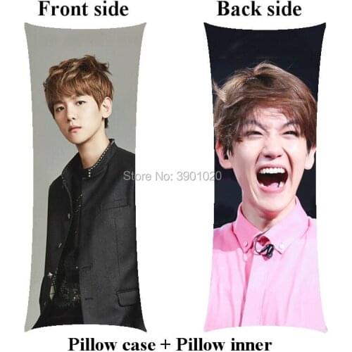 Baek Hyun Boyfriend kpop hugging long body Pillow include inner Custom