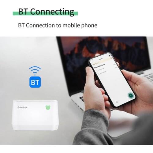 PeriPage A9 Mini Portable Thermal Notes Printer 203dpi BT Pocket Photo Mobile Printer Receipt Label Maker Sticker Android iOS