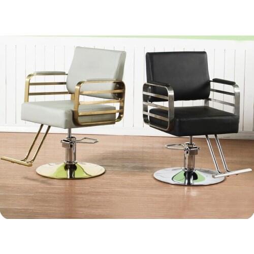 Simple and modern barber shop chair net red hair salon special hair salon chair can be put down beauty chair