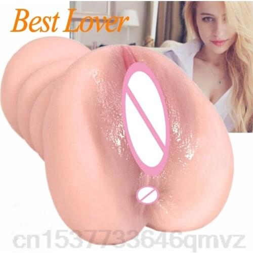 Realistic Male Masturbators Men Penis Sucking Cup Adult Sex Toys For Men Silicone Pocket Pussy 18 Artificial Vagina Sex Products