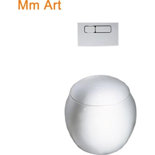 Sanitary bathroom luxury ceramic wall mounted two pieces toilet from One Piece Closestool One Piece Closestool