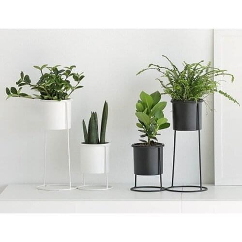 Nordic Ins Iron Plant Pots Flower Pots cactus Vase Living Room Desktop Decoration Small Ornaments Photo Props