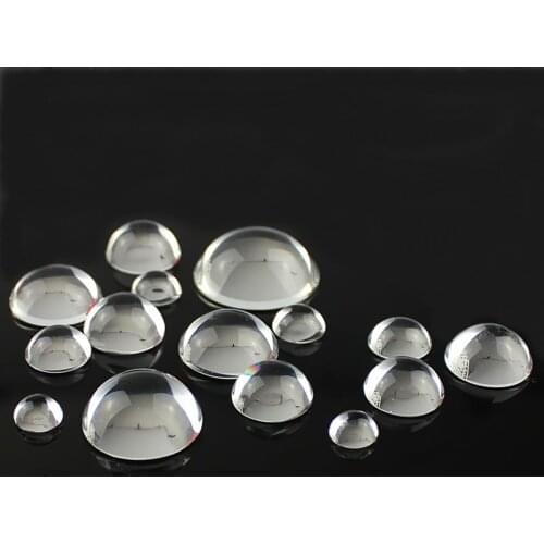 8/10/12/13/14/15/16/18/20mm Glass Cabochon Transparent Clear Hemisphere Shape Cameo Cover Cabs Glass Spacers Glass Gem Beads