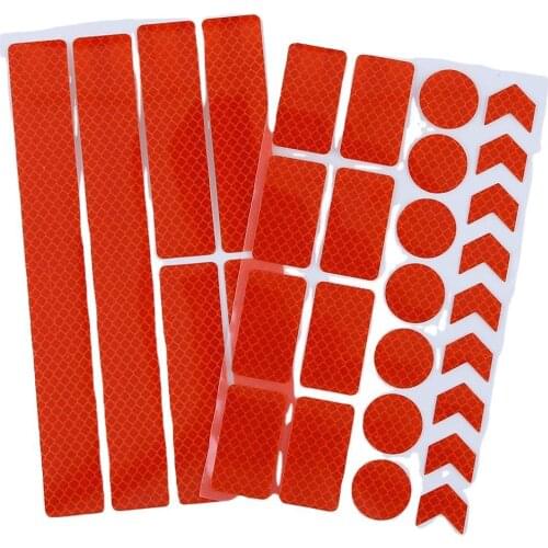 Reflective Sticker Custom Set Safety Warning Anti-collision Strip Bicycle Creative Decoration Bicycle Stickers