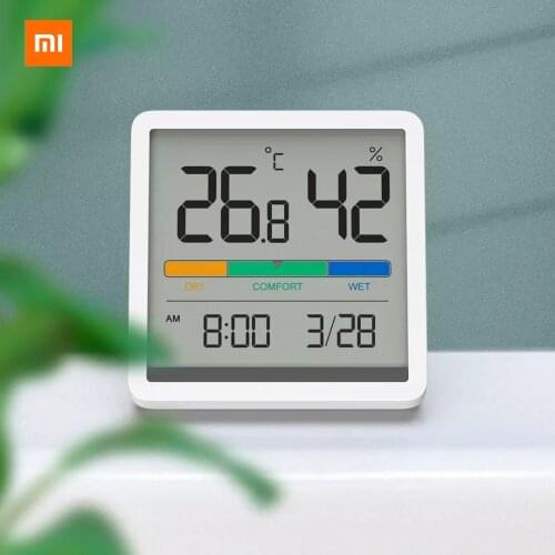 Xiaomi Miiiw Jingxiang Thermohygrometer Clock White 5 kinds of information display multi-angle high-definition screen