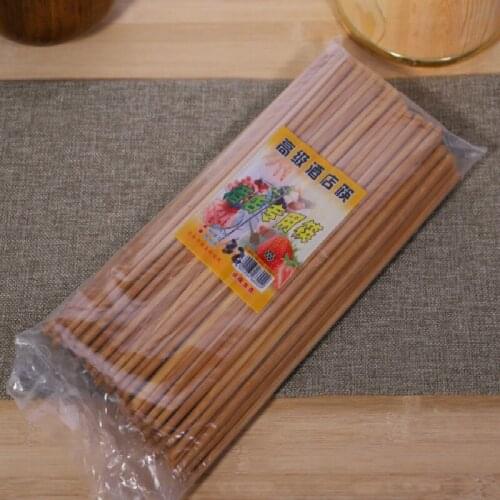 Lengthened Natural bamboo Chinese Reusable Non-Slip Kitchen Handmade Carbonized Tableware Utensils Chopsticks 50pair/lot
