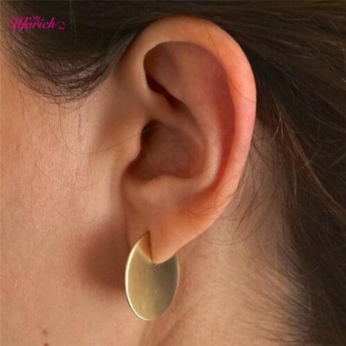 Vintage Punk Simple Full Round Earrings Retro Dainty Circle Disco Stud Earrings for Women Girls Geometry Jewelry Birthday Gifts