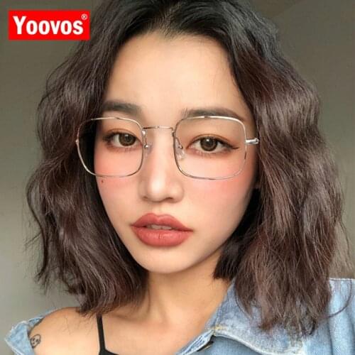 Yoovos 2021 Ocean Lens Sunglasses Women Vintage Rectangle Shopping Glasses Mirror UV400 Street Beat Oculos De Sol Feminino