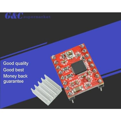 1pcs Reprap Stepper Driver A4988 Stepper Motor Driver Module Dropshipping color:red diy electronics
