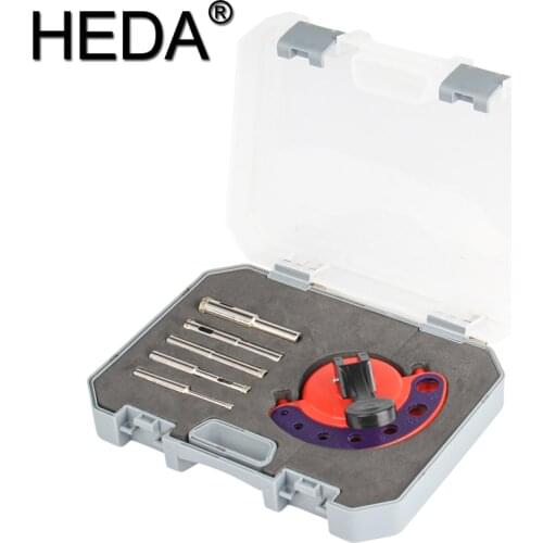 4-12mm Masonry Tools 6Pcs/Set Round Shank Diamond Drill Bit With Holder For Glass Tile Marble Granite Core Hole Saw Drill Bits