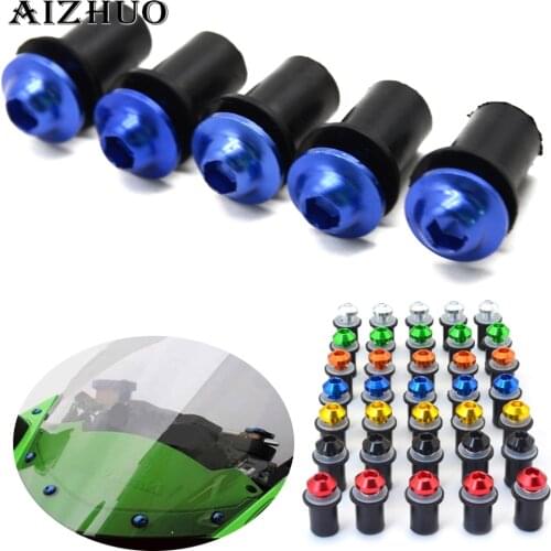 5pcs 6mm Universal Windscreen Windshield Bolts Screw For Honda CBR600 CBR 600 F2 F3 F4 F4i CBR1000RR/SP
