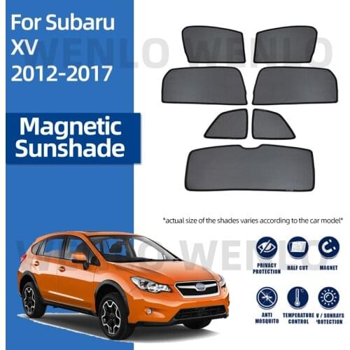 For Subaru XV -2017 Car Curtain Net Windscreen Mesh Windshield Sunscreen Magnetic Sun Visors Window Screen Cover Sunshield Shade