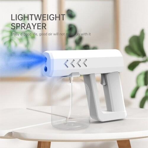 500ml Wireless Disinfection Spray Gun Usb Rechargeable Nano Uv Disinfection Atomizing Gun Disinfection Spray