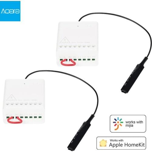 Aqara Relay Two-way Control Module Zigbee Wireless Smart Relay Controller 2 channels Light Control Mini Switch Work For Mi Home