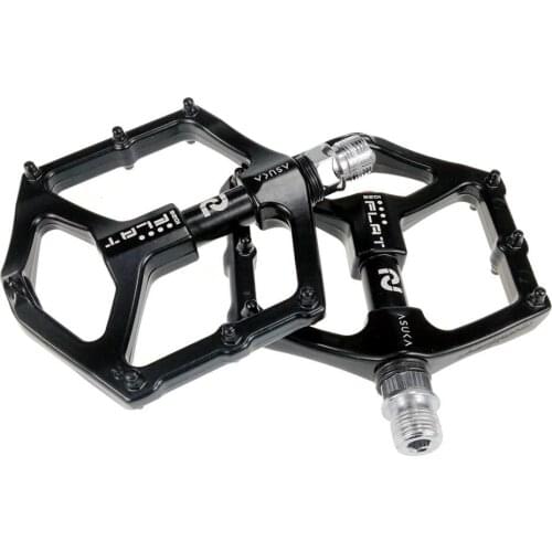 Black Bike Pedals MTB Road Bicycle Pedals High Quality Aluminum Alloy Platform Bearing Ultralight Cycling Bike Pedals