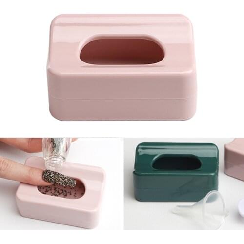 Dip Powder Recycling Tray System Case Holder Jar Storage Box for Nail Art Recycling Tray Container Dual Use for French Manicure