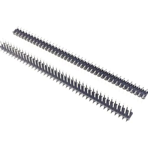 100pcs 2x40 P 80 pin 2.54 mm SMT Pin Header Male dual row surface mount PCB Tin Rohs Reach double rows No locator peg