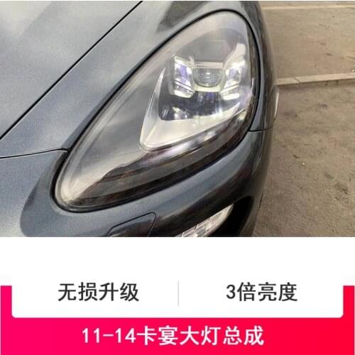 For Car Cayenne Head Lamp 2011-2018 Car Accessory Fog Lights Day Running Light DRL H7 LED Bi Xenon Bulb Porsche Headlights