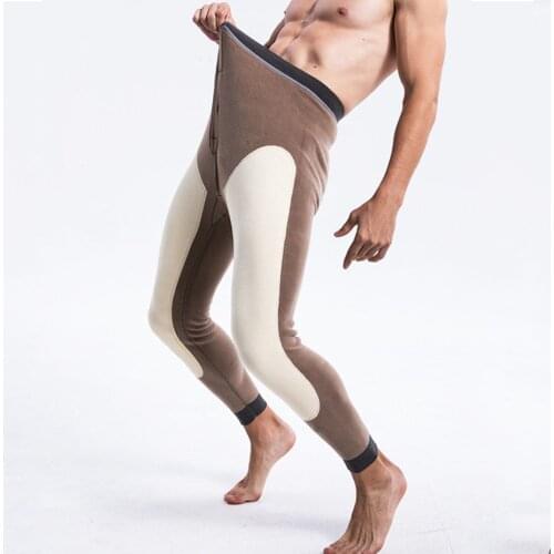 Fleece Leggings Men Plus Size Winter Thermal Pants Warm and Elastic Tight Underwear Punisher Leggings for Men XXXL Long Johns