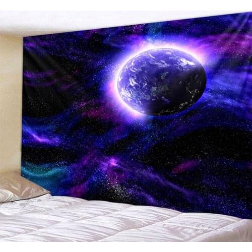 Galaxy universe printing tapestry mysterious landscape wall hanging psychedelic starry art background wall home decoration
