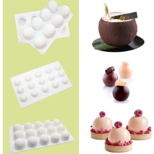 Round Shape Silicone Mousse Cake Molds Ball Shape chocolate Mould snowman Mousse mold Cake decoration tools Cake Tools