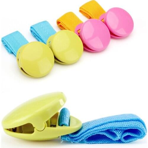 Hot 2pcs/lot Delicate Baby Stroller Accessory Glossy Multicolour Anti Tipi Clip Blanket Clip for Baby Playpen Buggy Accessories