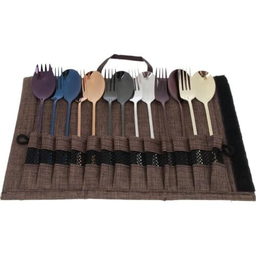 Lovoski Cutlery Set Storage Holder Chopstick Spoon Fork Flatware Carry Bag