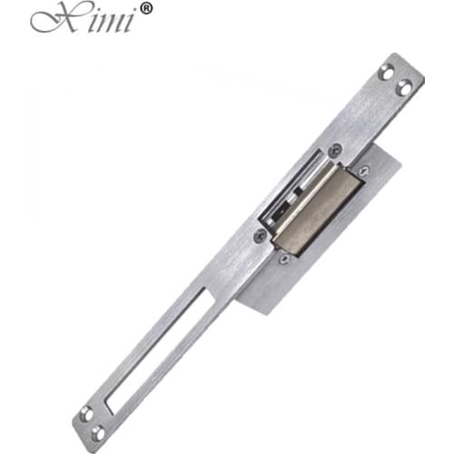 NC Electric Strike DC 12V Electronically Controlled Lock Fail Safe Long Plate Lock Security Lock For Door Access Control System