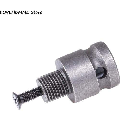 New 1/2'' Drill Chuck Adaptor For Impact Wrench Conversion 1/2-20UNF With Screw M03 1pc