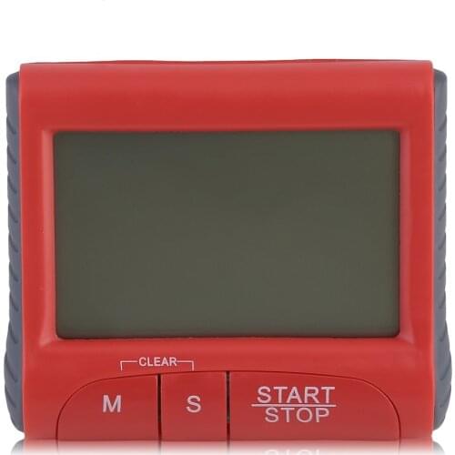 New red Large LCD Digital Kitchen Timer Count-Down Up Clock Loud Alarm