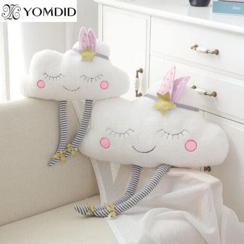 Cloud Plush Toy Decorative Cushion for Sofa Bedroom Stuffed Dolls Pillow For Kids Children Christmas Gift Bolster Home Decor