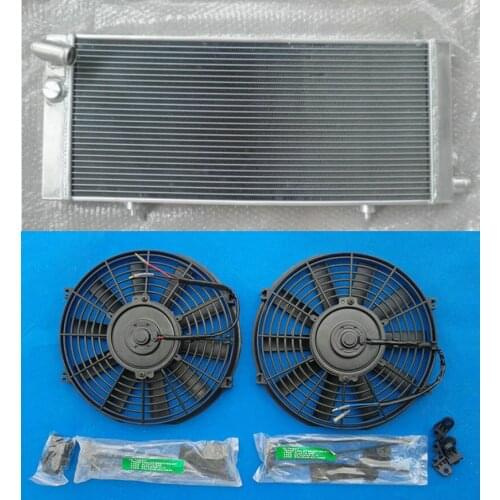 Full aluminum radiator & fan for Peugeot 205 GTI 1.6 / 1.9 & 1.8 Diesel Manual 84-94 MT 85 86 87 88 89 90 91 92 93