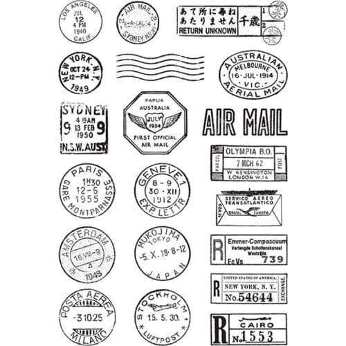 Clear Stamps Round Shape Hexagon Words Sentences Numbers For DIY Scrapbook Photo Album Craft Card 2021 New