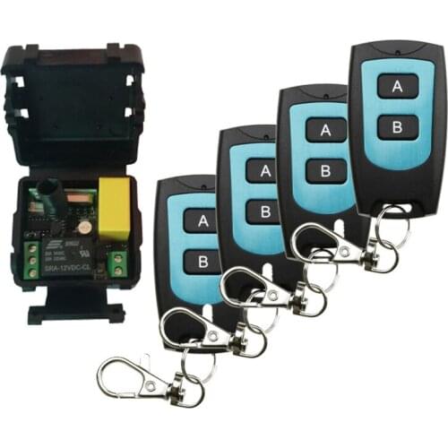 AC220V 1CH 10A Radio Controller RF Wireless Relay Remote Control Switch 315 MHZ 433 MHZ Transmitter+ Receiver /lamp/ window
