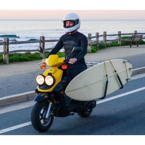 Adjustable Motorcycle Surfboard Rack Bracket Surfing Carrier Mount Seat Post Portable Side Carrier Surfing Board Holder
