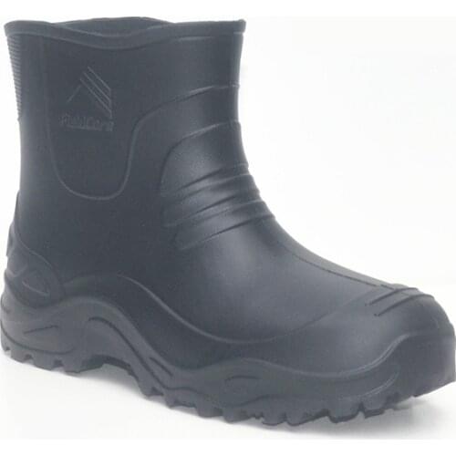 EVA Rain Boots Men Black Light Weight Water Boots Wash Fishing Boots